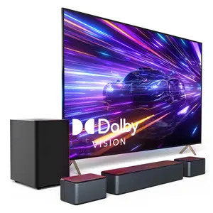 ULTIMEA Poseidon D60 5.1-Channel Dolby Atmos Sound Bar: 410W Peak Power, Subwoofer, 3D Surround Sound, Bluetooth for Smart TV Home Theater, APP Control, Subwoofer, TV Audios, Movie/Music/Party/voice