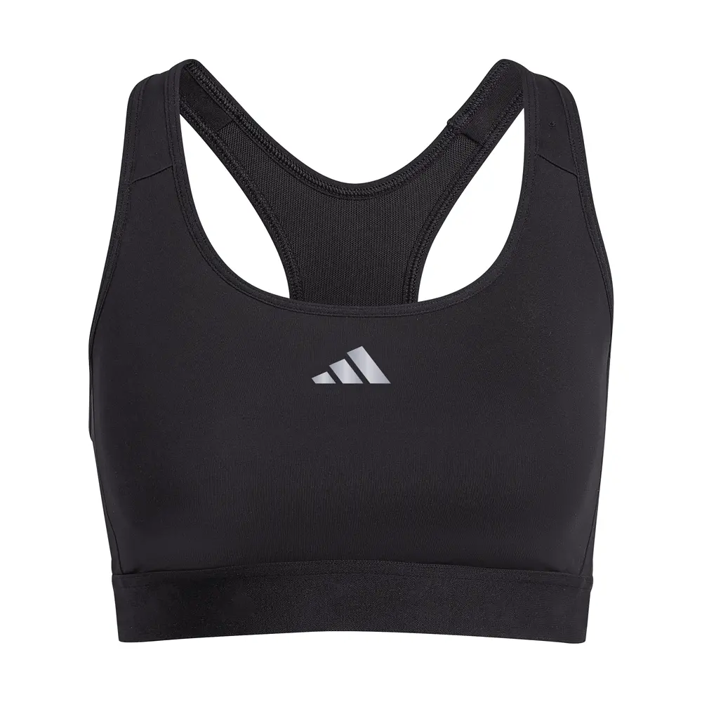 adidas Womens Primeliftreact Train Medium Support Techfit Sports Bra Training Casual Casual Cooling - Black