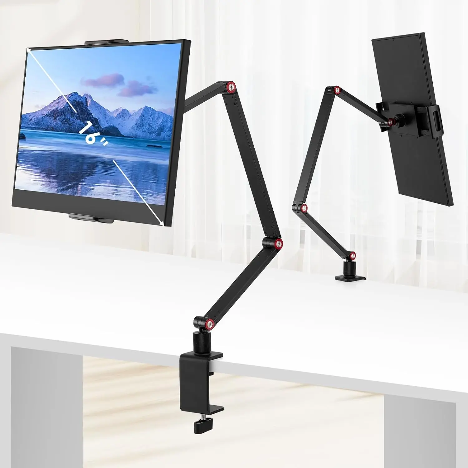 Multi-Functional Phone Stand, Mobile Tablet Stand, Tablet Accessories for Various Devices, Portable Display Stand 15.6", 16", 360° Rotatable Desktop Base, 4.7-16" Phones, Kindle, Fire HD, Nintendo Switch, Adjustable Tablet Holder