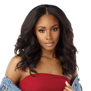 Sensationnel Glueless Hair Wig, V-Part Curls Kinks N Co V-Unit Synthetic Full Machine Wig 8