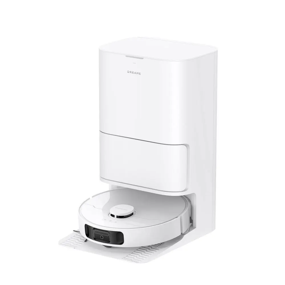 Dreame E30 Ultra Robot Vacuum and Mop White: Self-Emptying Smart Mapping HEPA Filter Pet Hair App-Controlled Cordless