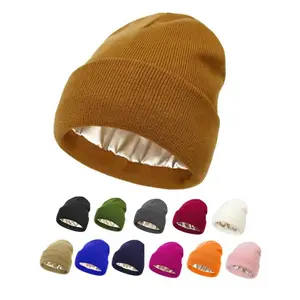 Solid Color Beanie Hats for Men, Boyfriend Gifts, Fall & Winter Outdoor Knitting Warm Hat for Men & Women, Fitted Hat, Daily Clothing Decor