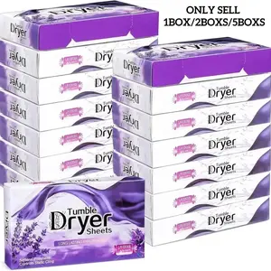 Dryer Sheets Bulk Natural Fabric Softener Plant Lavender Scent Laundry Softener Naturally Pet Clothing Cleaning Aromatherapy Tablets Controls Static Cling Scented