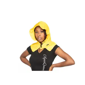 Drizzle Raincap Women's Yellow Waterproof Rain Hat - Lightweight Hair Protection, Hidden Pocket, Rainy Day Accessories for Business Casual & Dressy Occasions