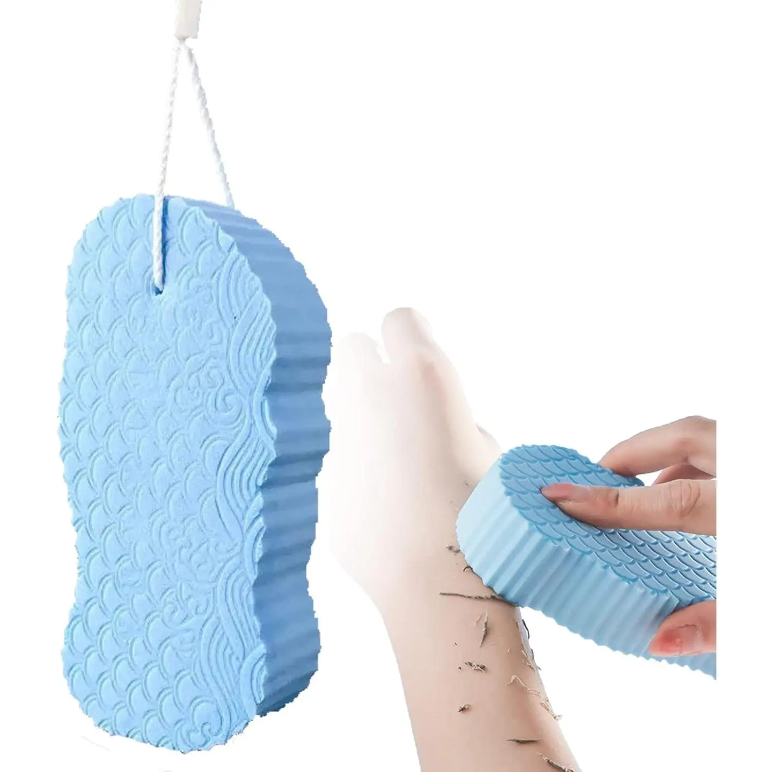 1PCS Super Soft Exfoliating Bath Sponge – 3D Shower Scrubber for Body & Back, Gentle Cleansing Tool for Adults, Ideal for Daily Personal Body Care, Rich Foaming, Quick-Drying, Soft Texture, Perfect Bath Accessory for Smooth & Healthy Skin