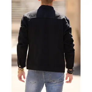 European And American New Men's Denim Jacket Fashionable Men's Denim Jacket Casual Slim Fit Plus Size Denim Jacket Trendy Men Menswear Coats