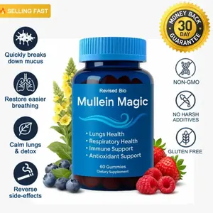 Mullein Gummies- Mix Berry Flavor, For Respiratory Comfort
