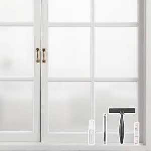 Frosted Window Privacy Film – Heat Blocking Static Cling Glass Tint,one way Window privacy film Non-Adhesive Window Covering (11.8” x 78.7”)