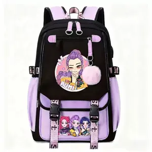 1pc Backpack solid color women's backpack witch group star print zipper closure Trendy backpack fashionable and versatile casual trend suitable for students going to school, campus, going out to work, traveling women's backpack