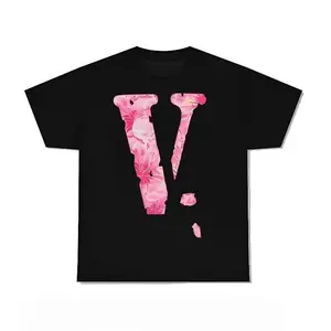 Y2k Fashion Unisex Short Sleeved T-Shirt V Letter Printed Tops men's Graphic Summer Round Neck Tee Personalized and Trendy T-shirts Machine Washable good graphic tees