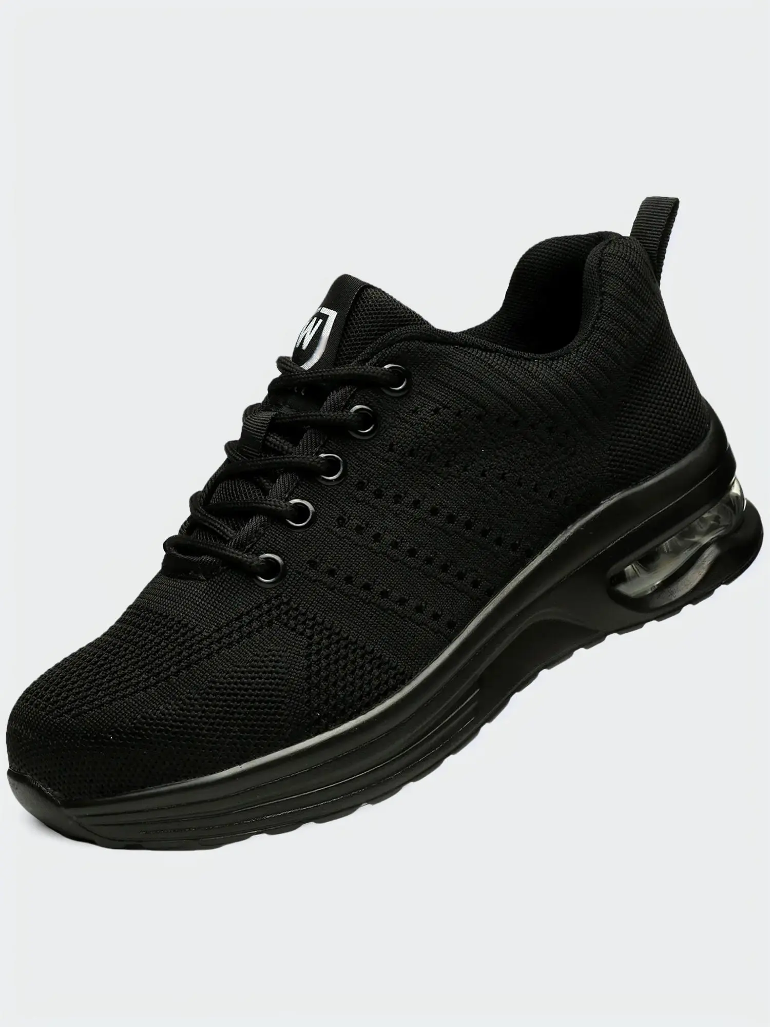 Women's Anti-smash and Anti-puncture Air Cushion Soft Sole Safety Steel Toe Sneakers, Security Guard Shoes, Casual Comfortable Breathable Sports Running Shoes, All Seasons Work Shoes, Trending Shoes