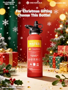 Christmas Gifts Revomax 20oz/32oz Insulated Water Bottle Yellow One-Hand Open Vacuum Stainless Steel Leakproof BPA Free Portable Flask for Sports School Travel Gym - Drinkware rooster humor meme cup