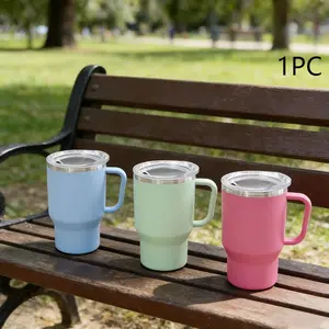 8-Oz Portable Car Mug with 304 Stainless Steel and PP Shell, Ideal Cute Travel Gift for Christmas and Valentine's Day