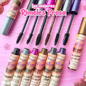 Prosa Mascara- Choice one of the 10 Rimel prosa- Maxi-Volumen Micro-Fibras-Professional Silicon, Silicone Café Waterproof 4-in-1 Oils Natural  Eyelash Weather Resistant Cosmetic Makeup Flawless