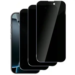 Privacy Screen Protector Film for iPhone 16 Pro Max, iPhone 17 Pro Max, iPhone 17 Pro, iPhone 17 Air, Protective Tempered Glass, Anti-Spy, Scratch Resistant, 9H Hardness, Bubble-Free Installation