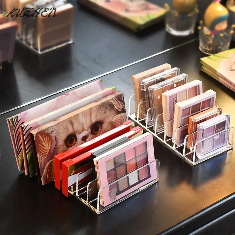 Eyeshadow Palette Organizer Clear Eyepowder Storage Tray Cosmetics Rack Makeup Tools Compartment Holder For Women Girl