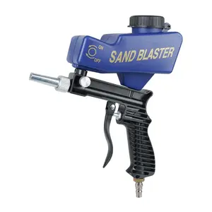 Gravity Sandblasting Gun, Pneumatic Sandblasting Set, Rust Blasting Device Adjustable Blasting Machine, Pneumatic Blasting Gun Set, Professional Car Body Repair Tool for Car Repair, Heavy Duty