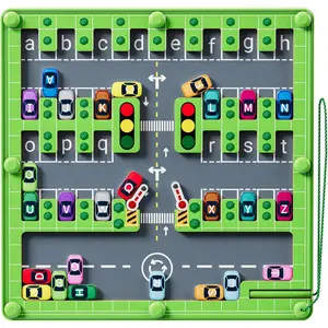 P-SA013   Magnetic Alphabet Maze,Montessori Toys,Alphabet Puzzle Toddler Toys for Ages 2-4,Sensory Toys Fine Motor Skills,Birthday Gifts for Kids