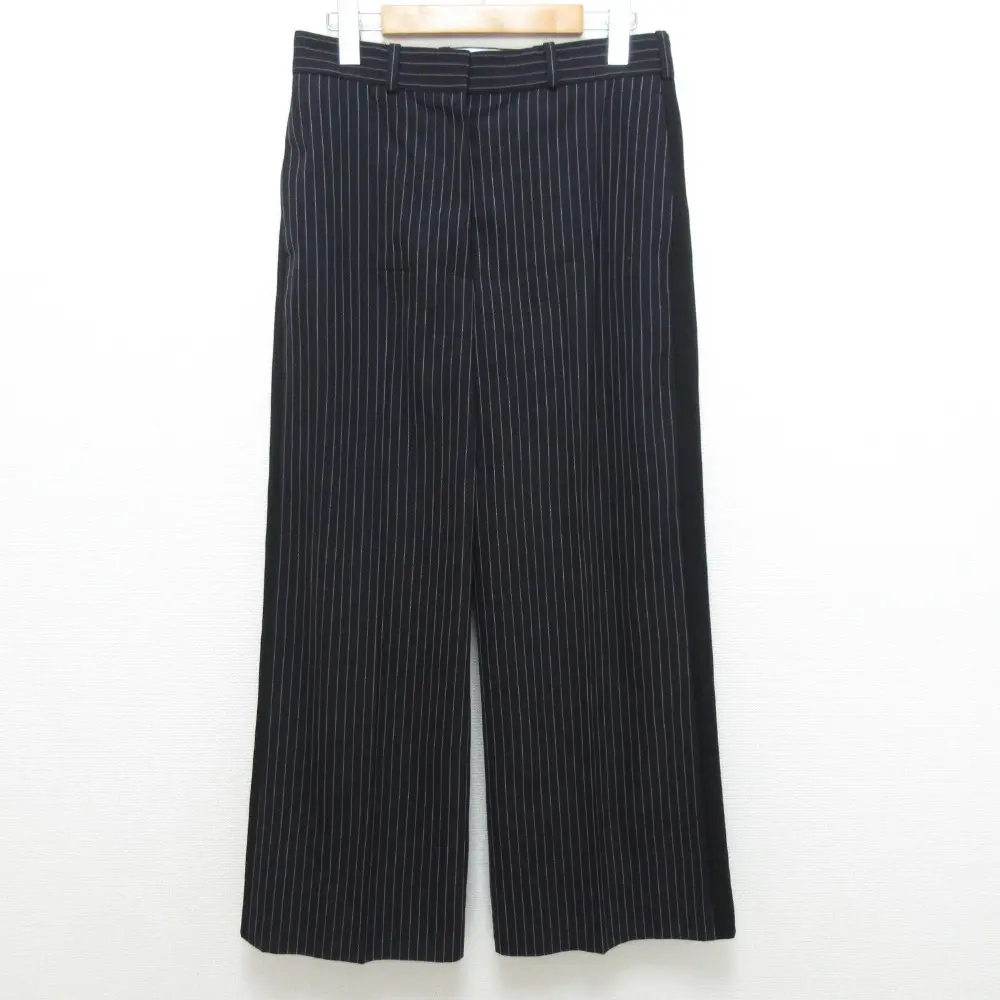 Pre-owned Stella McCartney Others Small Leather Goods Stripe Wide Slacks Pants