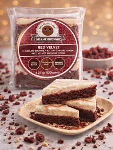 Red Velvet Brownie Foods Cake 3 lbs in Convenient Box Perfect for Sharing