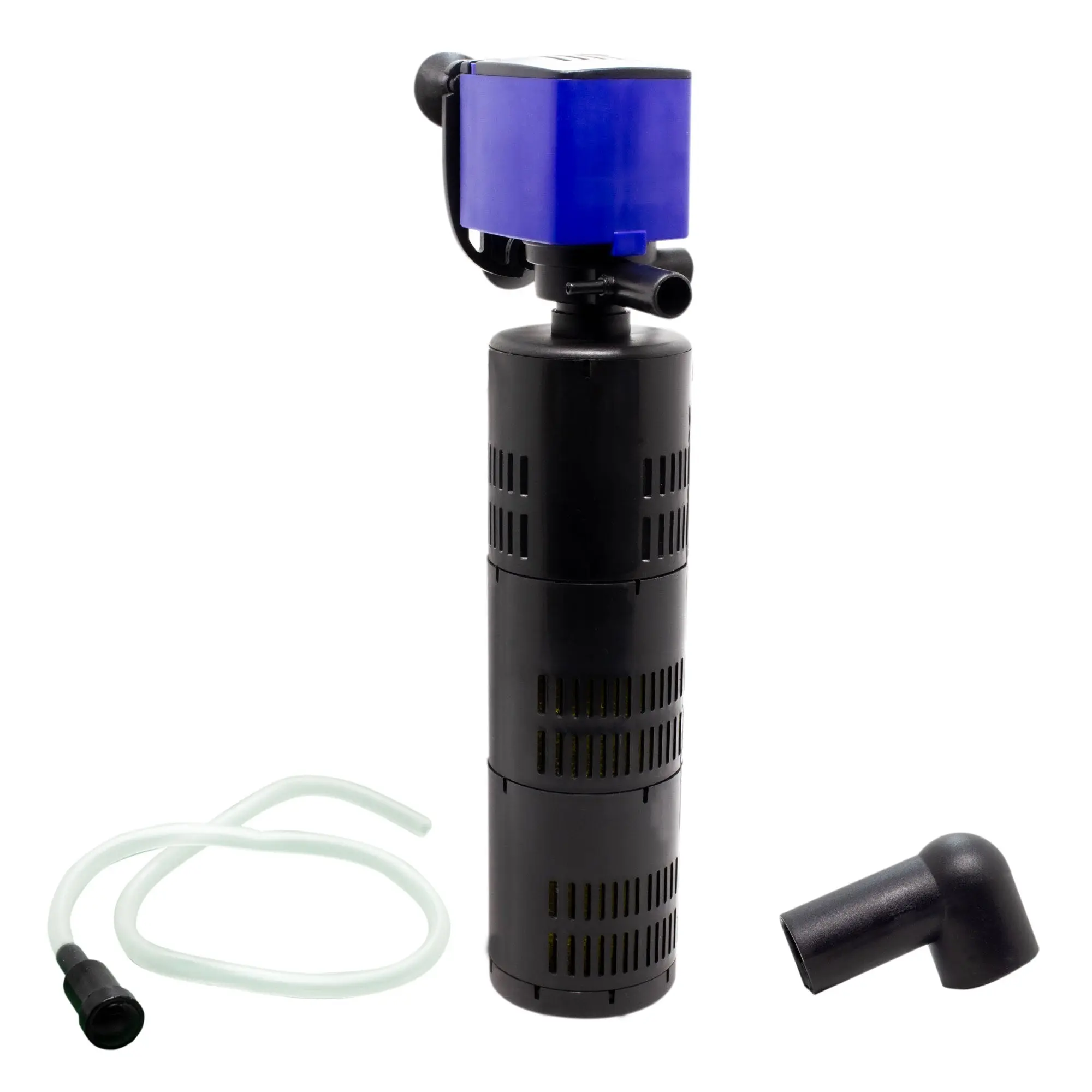 AquaDream 475 GPH Classic Internal Aquarium 3-in-1 Filter - Quiet Water Pump with Built-in Aeration Function, Horizontal or Vertical Mounting, for Freshwater Fish Tanks, Amphibians, Includes Power Supply