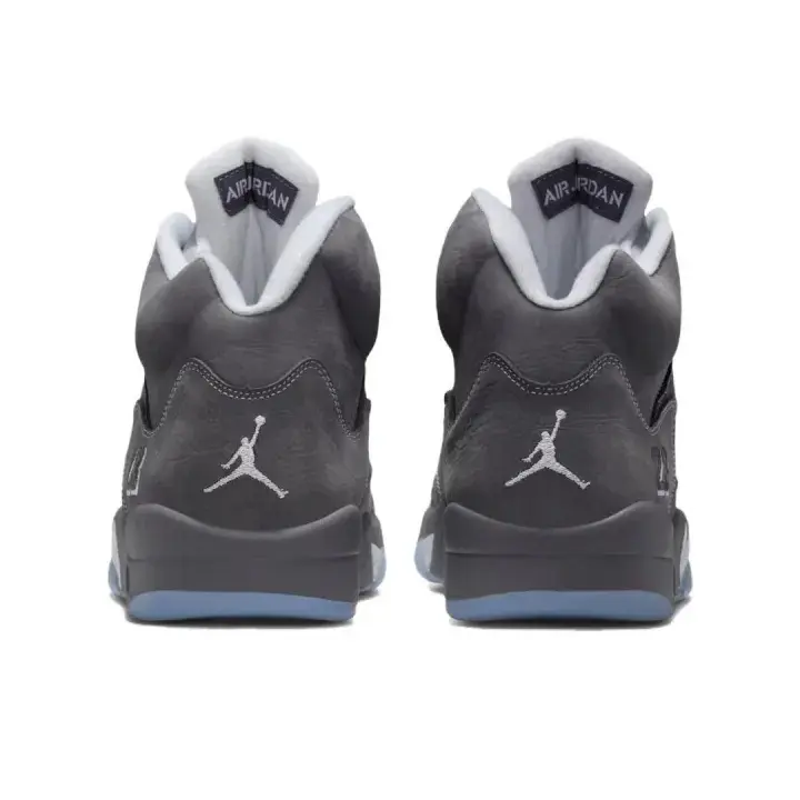 brand new charcoal grey solid light blue crystal sole suede retro high top basketball sneakers breathable suede mesh mixed unisex simple trendy casual sports trainers
