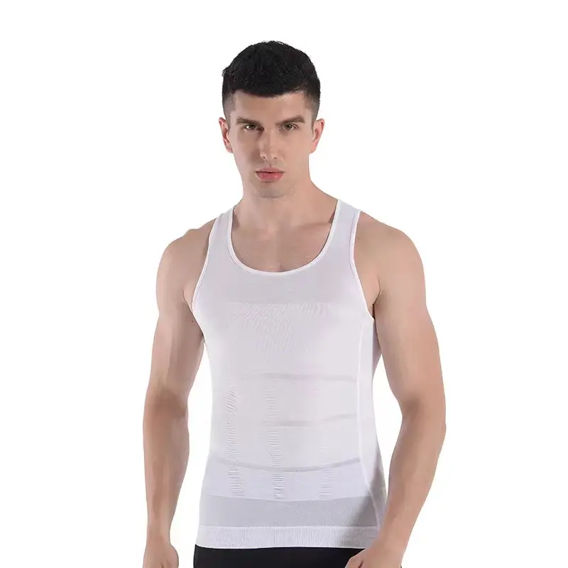 Men's tight-fitting abdominal binder, made of pure cotton for breathability!