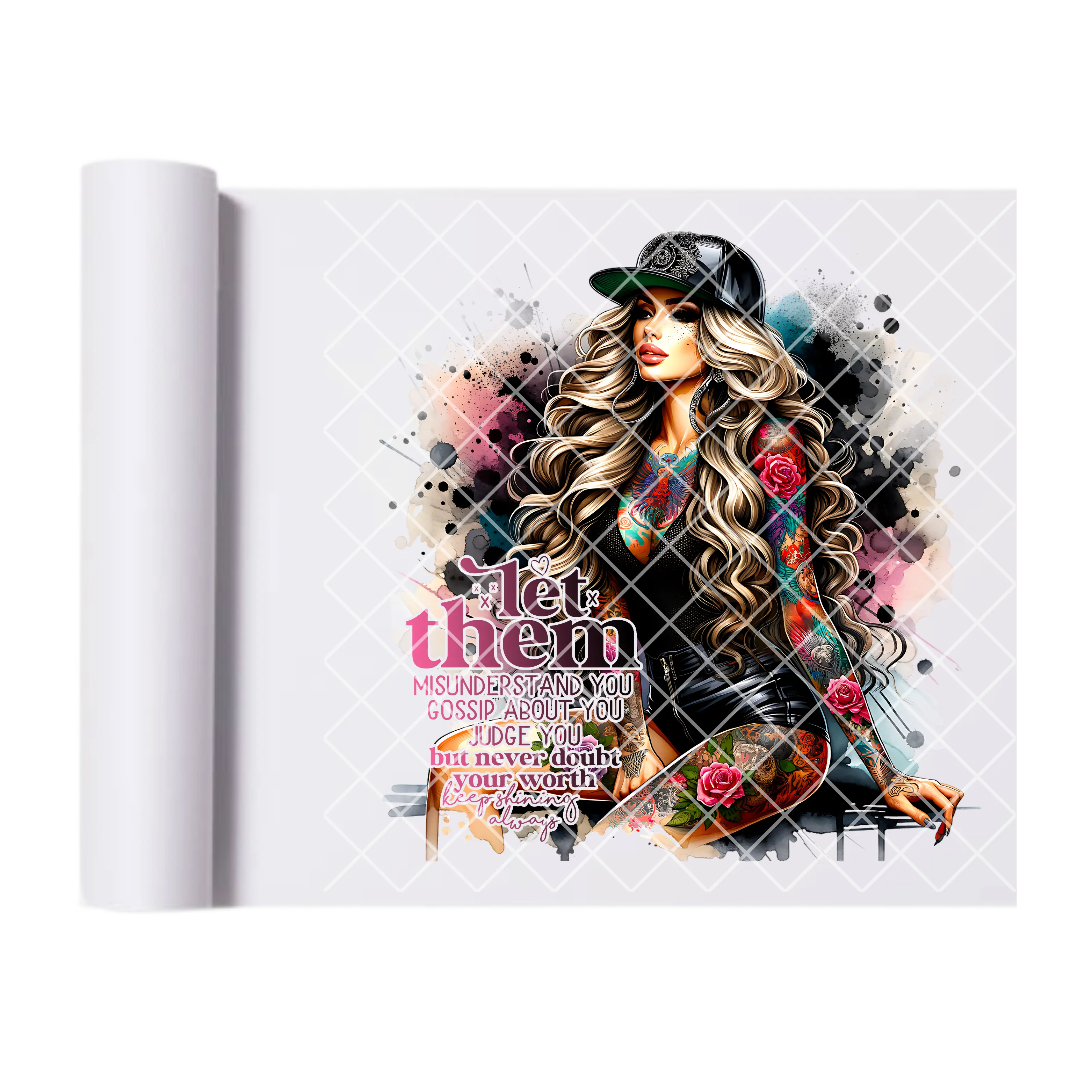 Let them babe pinks DTF transfer-high quality transfer for printing