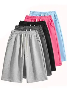 summervibes Men’s solid-color shorts, men’s bermuda shorts, athletic casual shorts with a belt and pockets, breathable summer casual wear for men, summer shorts, spring new release