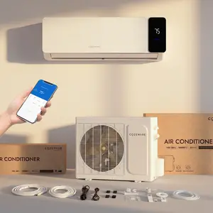 【Conquer the Blizzard】Cozeware 12000 BTU 115V/230V Mini Split Air Conditioner Heat Pump 20 SEER2 Inverter Compatible with Wifi Alexa Cools Up to 750 Sq Ft for Living Room Bedroom Study Loft Garage