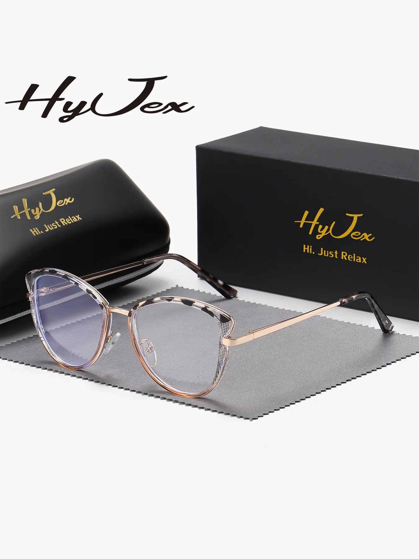 HyJex 1 Piece Unisex Elegant And Refined Full Frame Plaon Glasses Exhibiting Artistic Sense Butterfly Frame Plaon Glasses