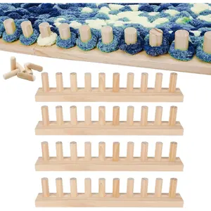62" Chunky Blanket Loom Kit Loom for DIY Throw with Locating Pins Chunky for Beginners Reusable Blanket Loom for Bulky Yarn Gifts Crafts