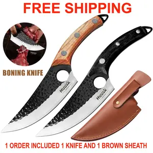 Japanese Kitchen Meat Cleaver & Butcher Boning Knife for Precision Cutting, Durable Steel Blade, Ergonomic Handle, Perfect for Home Cooks, Camping & Professional Chefs Does not apply