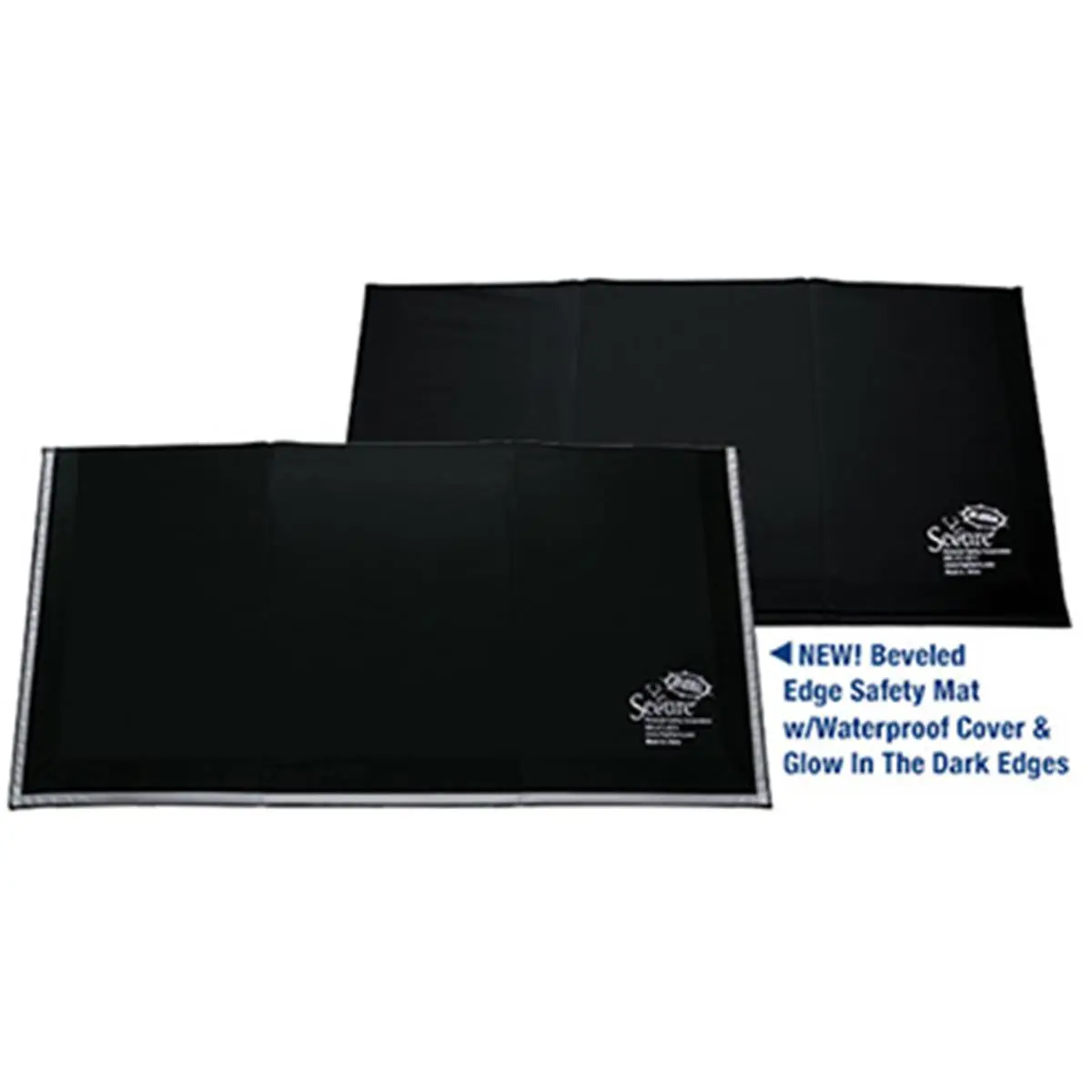 212 MAIN Secure Beveled Edge Safety Mat - Tri-Folded, Latex-Free, Glow-Feature, Waterproof Cover Indoor Floor Rug