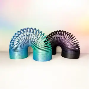 Large Slinky Fun Spring Toy Stocking Stuffer Christmas Present Gift Birthday Slinky Party Favor Durable Plastic Construction Smooth Gradient Colors