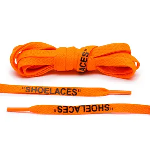Neon Orange/Black Off-White Style "SHOELACES" Neon Orange/Black Off-White Style "SHOELACES"