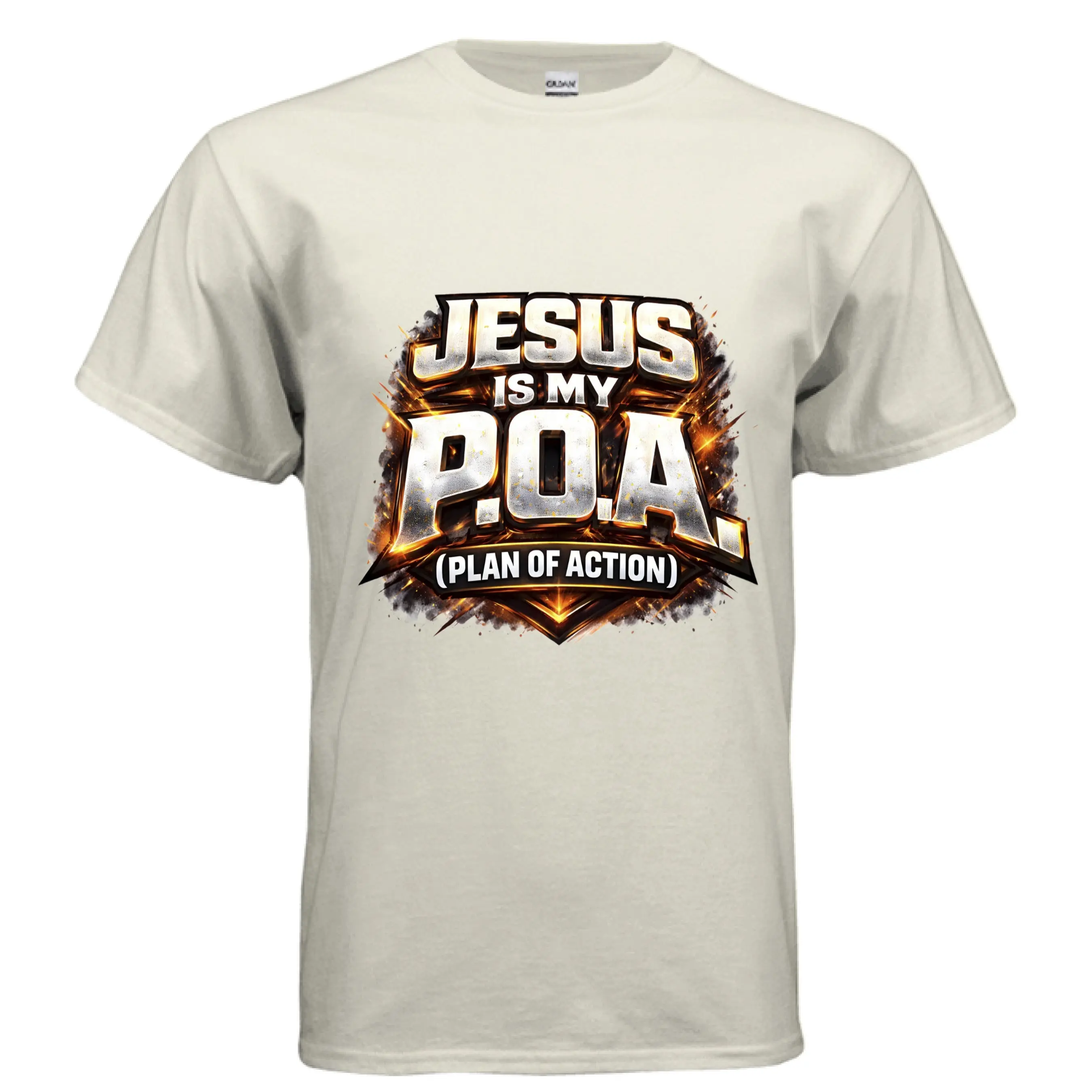 Jesus is My Plan Gildan G500 Adult T-Shirt 100% preshrunk cotton (Also available in other colors, long sleeve & hoodie)