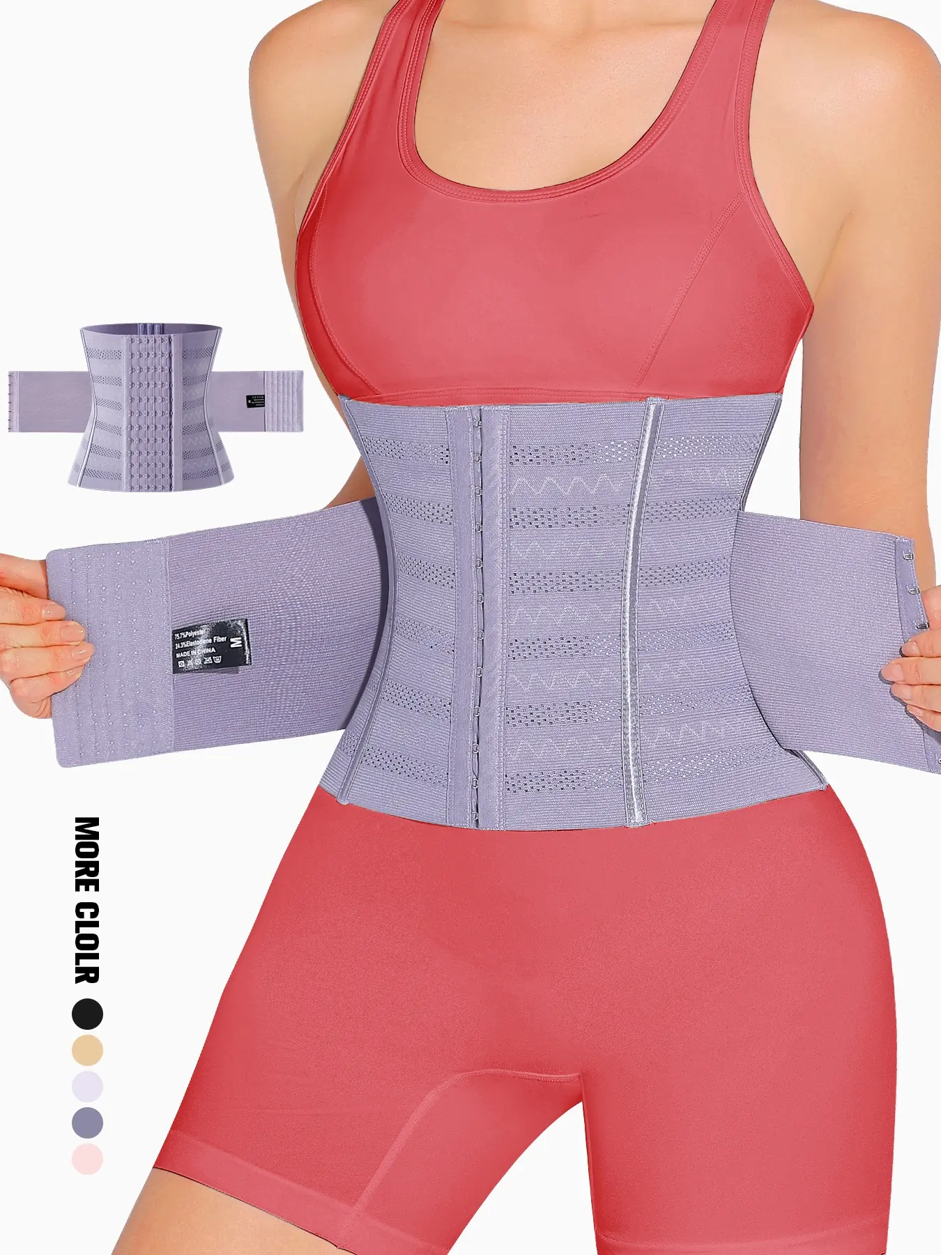 Waist Trainer Shaper for Women Shapewear Full Body Belly Girdle Shaping High Waist Shaping Waist Cincher Wrap Belt Firm Tummy Control Dual-Layered Design, Steam Effect, Breathable Comfort, All-Season Fitness Accessory Womenswear