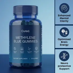 Cured Methylene Blue Gummies - Clinical Grade Mitochondrial Support for Enhanced Mental Clarity & Neuroprotection - 30 Gummies