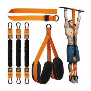 Pull-ups, universal heavy resistance bands, adjustable weights, knee rests, strength training, wall pull-up assist belts