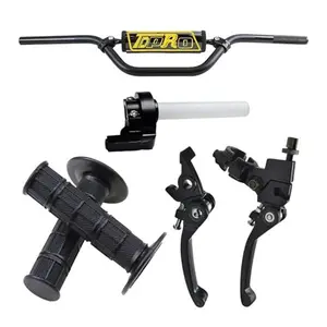 7/8 inch 22mm Dirt Bike Handlebar with Twist throttle Housing Grip, Brake and Clutch Lever, Hand Grips For Pit Mini Bike Motocross Motorcycle Enduro MX ATV Quad Taotao KLX DRZ TTR SSR Apollo