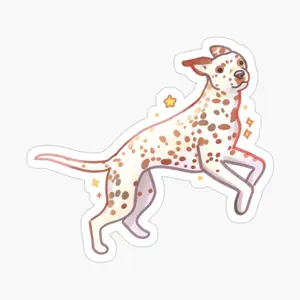 Cute Dog Heart Paw Companion Design Sticker – Premium Vinyl