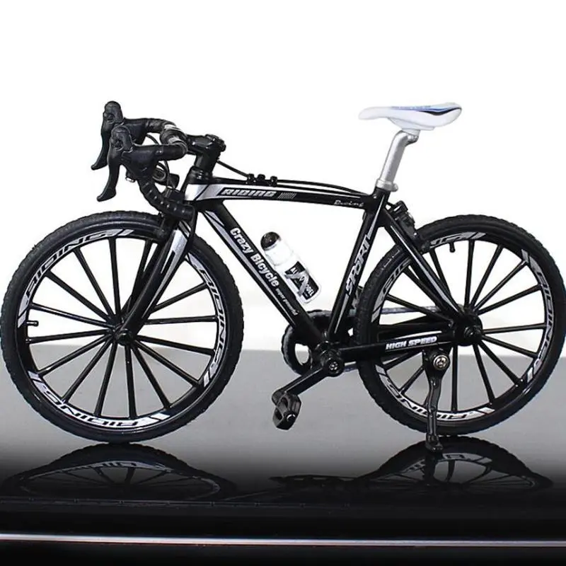 Mini Finger Bicycle 1:10 Diecast Alloy Mountain Bike Model Simulation Racing Toys for Kids Boys