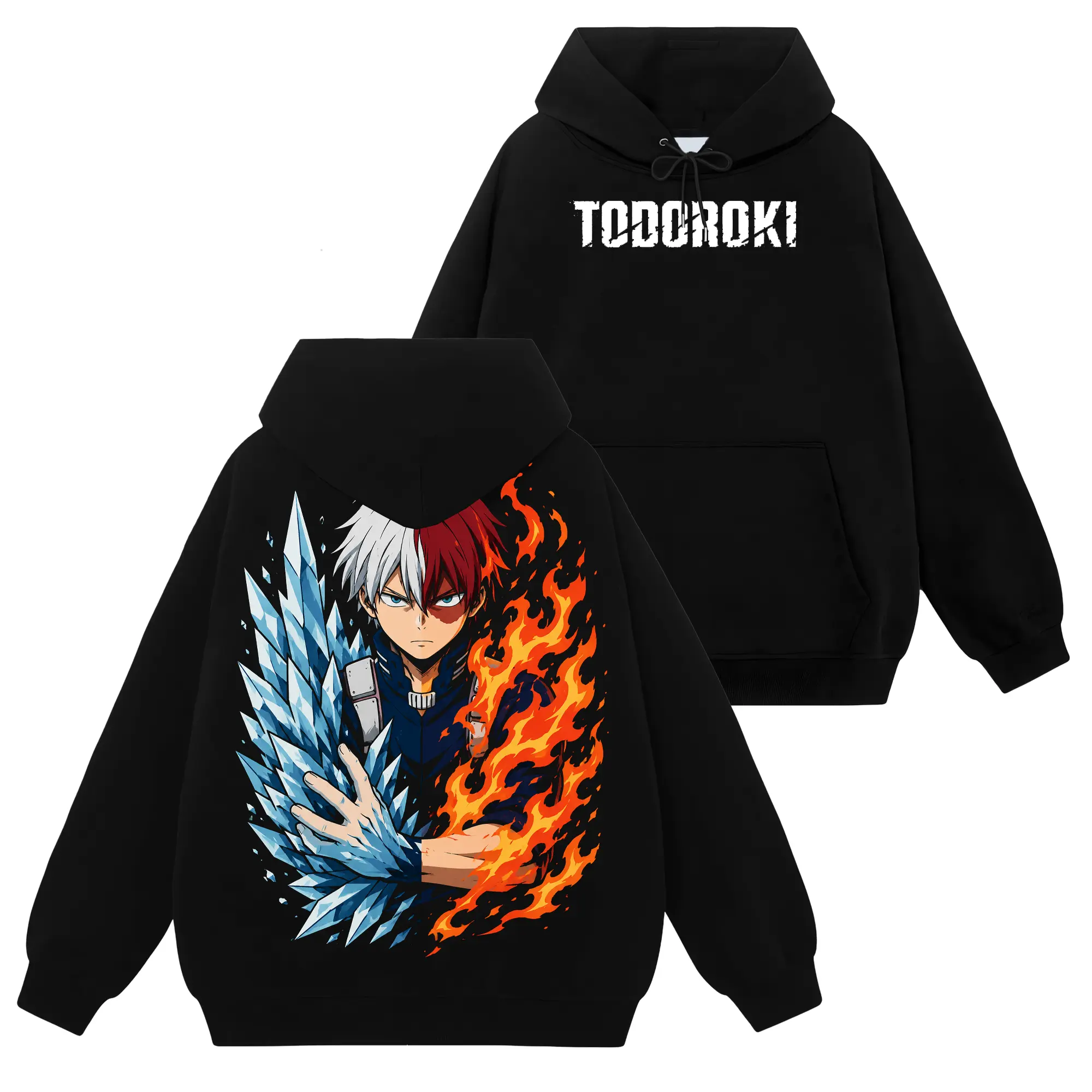 [Shinobi Shop] Shoto Todoroki - My Hero Academia #105 Hoodie T-Shirt Sweatshirt, Retro Vintage Unisex Graphic 90s Cotton, Gift For Wibu, Anime Manga Y2K Streetwear Fabric Womenswear