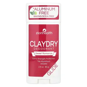 Zion Health Glide, ClayDry Deodorant, Sweet Romance, 2.8 oz (80 g)