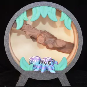 3D Print - 1 Spider with Terrarium
