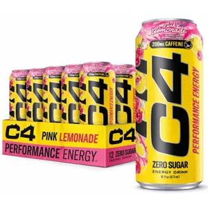 C4 Performance Energy Drink, 16 Fl Oz (Pack of 12) Sugar Free