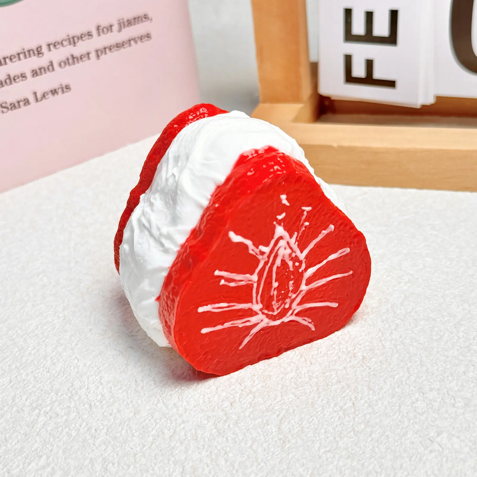 【Buy 3 get 1 free】Strawberry Filled Yogurt  tabba squishies kidstoysFood-Grade Silicone Slow-Rising Rebound Squishy Fidget Toys for Stress Relief - Soft Squeeze Toys with Thick Creamy Slime Texture, Handmade Non-Toxic Sensory Toys