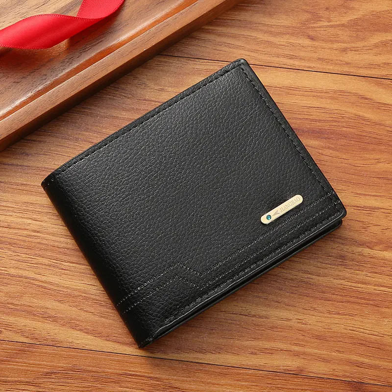 Men's Slim Leather Bifold RFID Blocking Minimalist Front Pocket Wallet, RFID Blocking Wallets