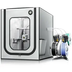 3D Printer Enclosure for Bambu Lab A1, Large Size Enclosure with LED Light, Fireproof   Noise Reduction Constant Temperature 3D Printer Cover, 550x600x670MM